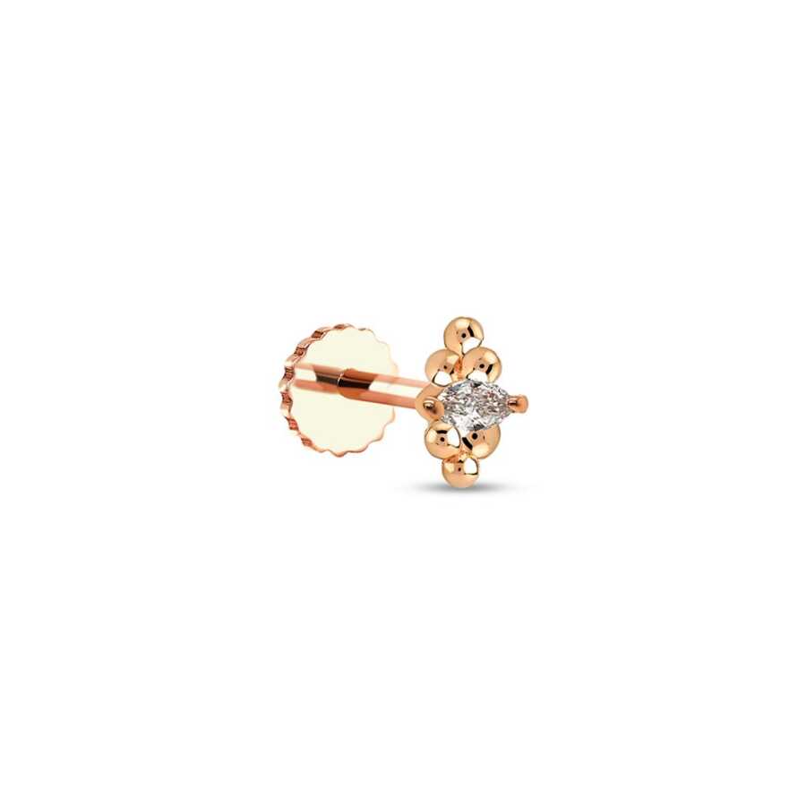 0.03 CT Pırlanta Piercing - Pırlanta Küpeler