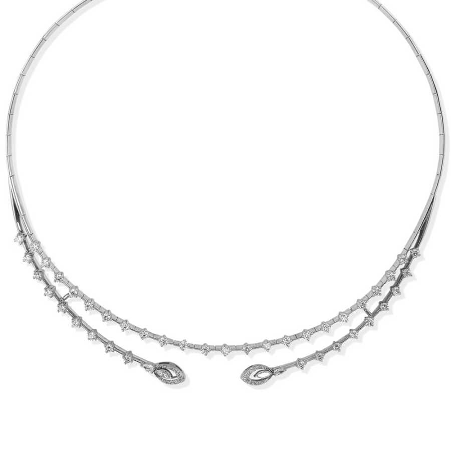 2.18 Karat Pırlanta Choker Kolye - Gerdanlık Kolyeler