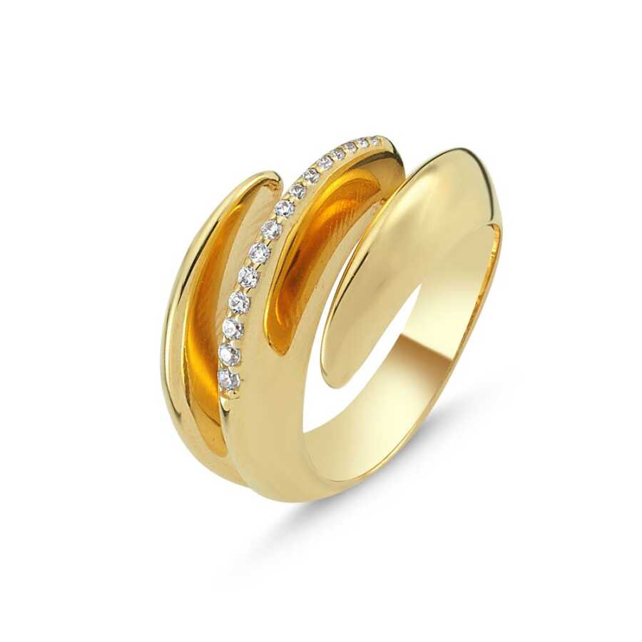 Eterna Altın Yüzük 380-27RAAY - Yüzükler