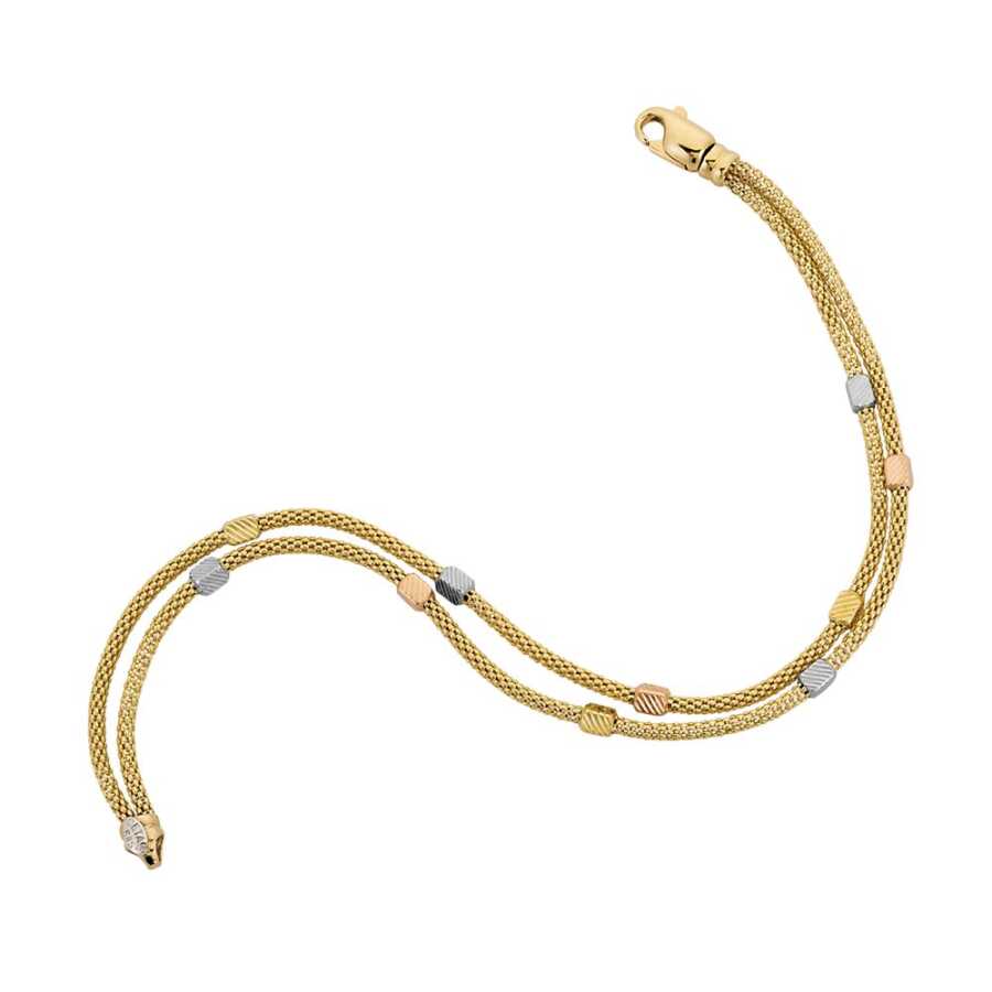 Eterna Sarı-Beyaz-Rose Altın Bileklik X10148BAV1 - Bileklikler