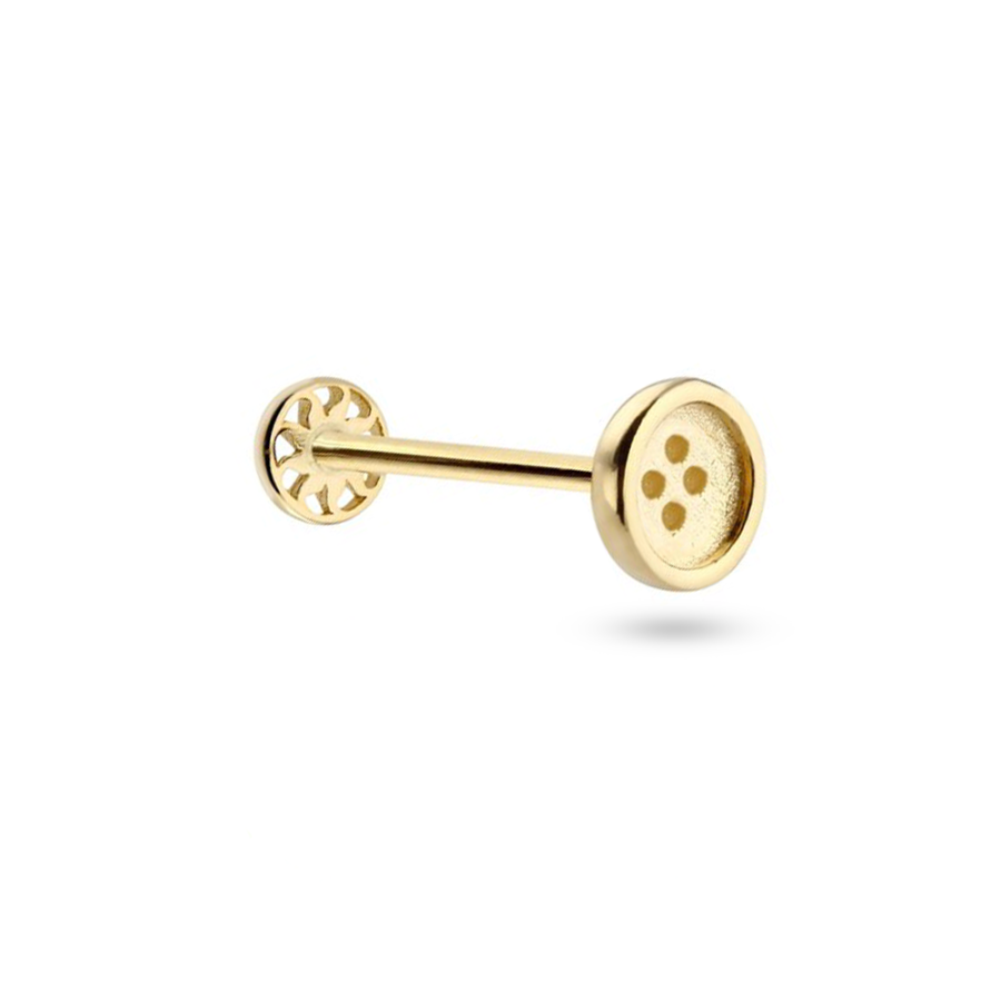 Düğme Altın Piercing PRC0086 - Piercing