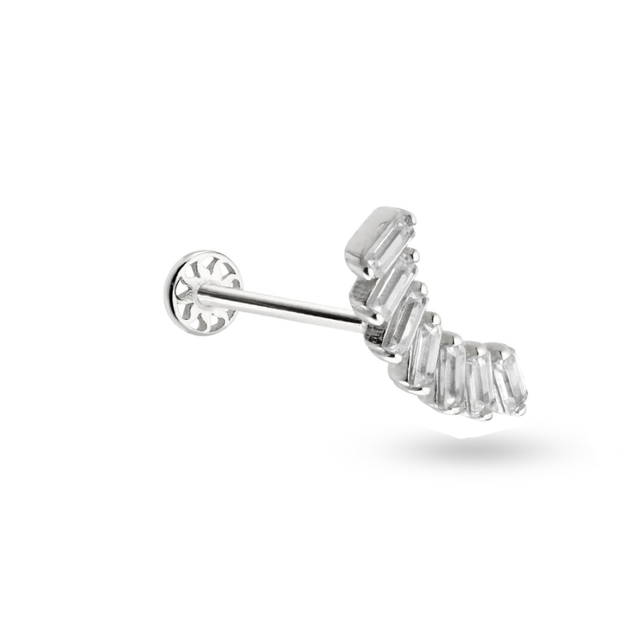 Yedi Taşlı Altın Piercing PRC0091 - Piercing
