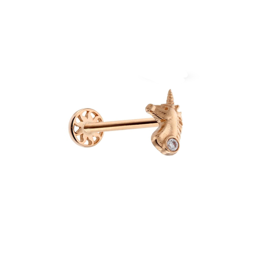 Unicorn Altın Piercing PRC0075 - Küpeler