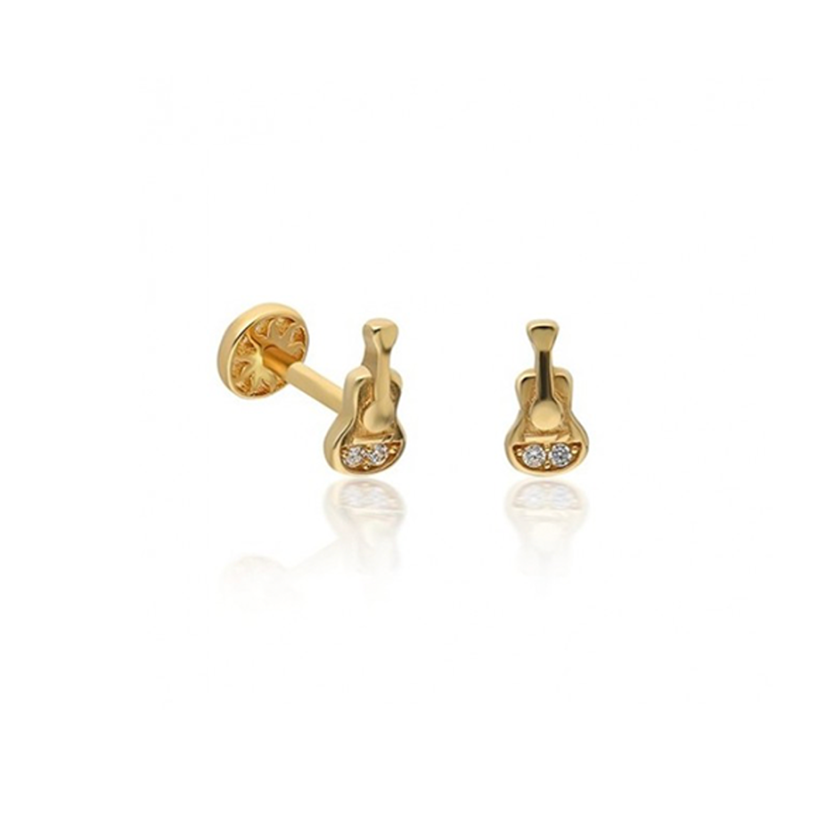Gitar Altın Piercing PRC0049 - Küpeler