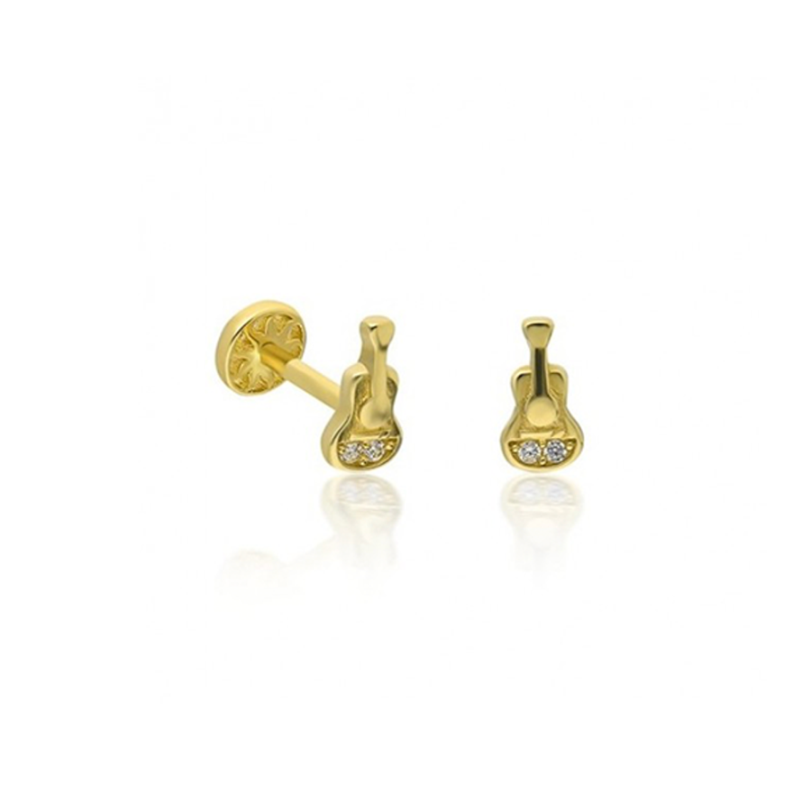 Gitar Altın Piercing PRC0049 - Küpeler