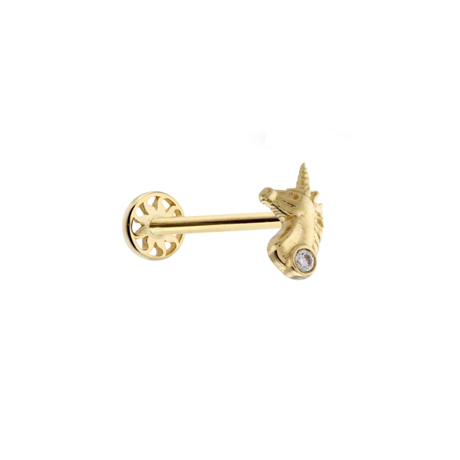 Unicorn Altın Piercing PRC0075 - Küpeler