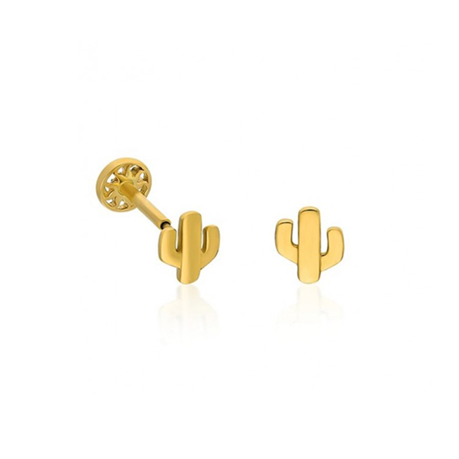 Kaktüs Altın Piercing PRC0054 - Piercing