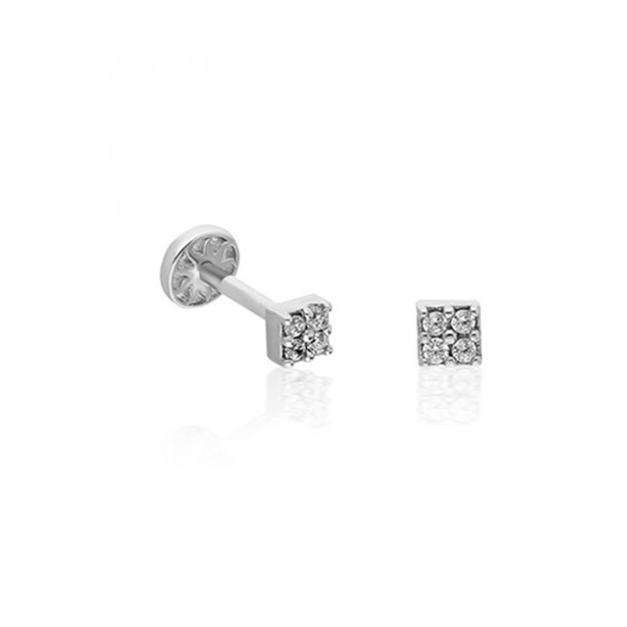 Dört Taşlı Altın Piercing PRC0055 - Piercing