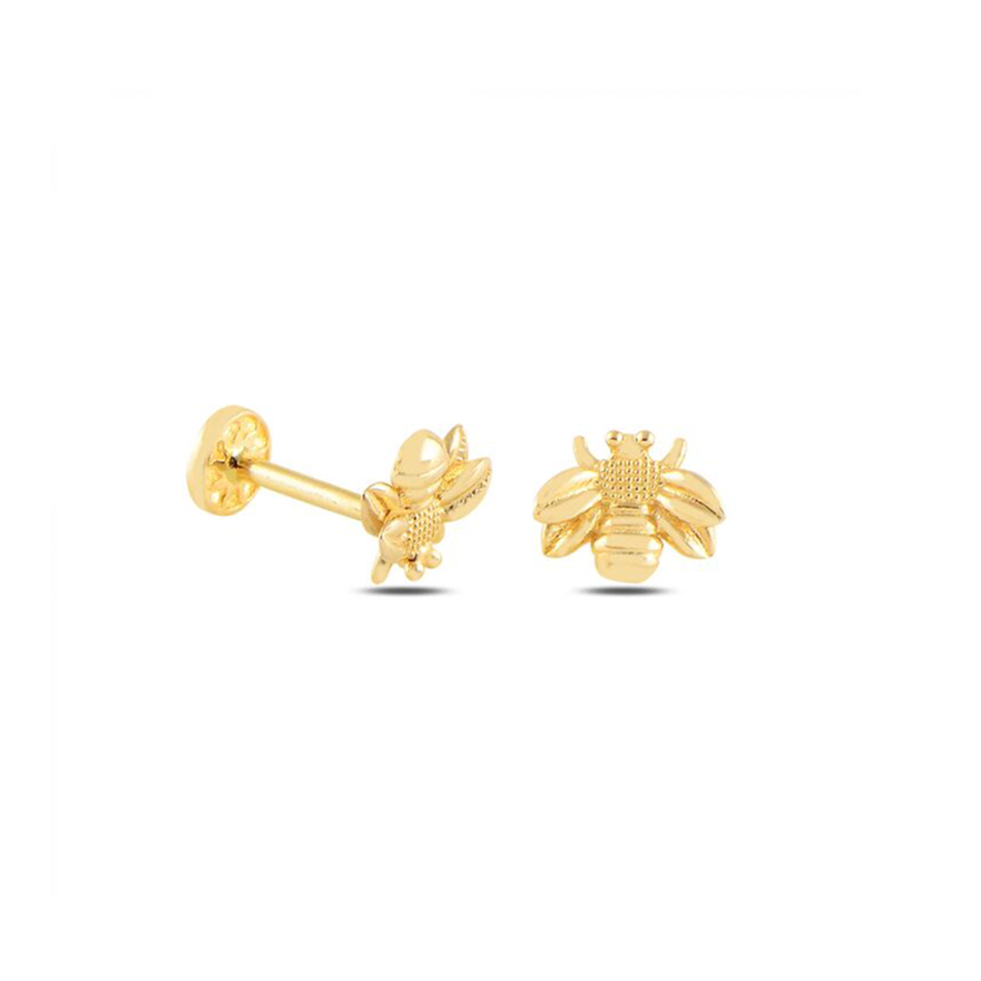 Arı Altın Piercing PRC0042 - Küpeler