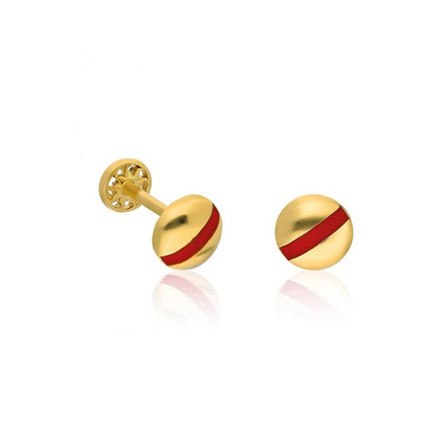 Mineli Top Altın Piercing PRC0025 - Küpeler