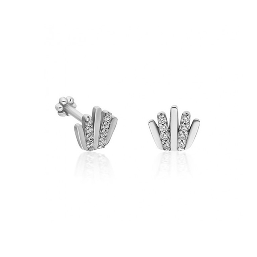 Taç Model Altın Piercing PRC0022 - Küpeler