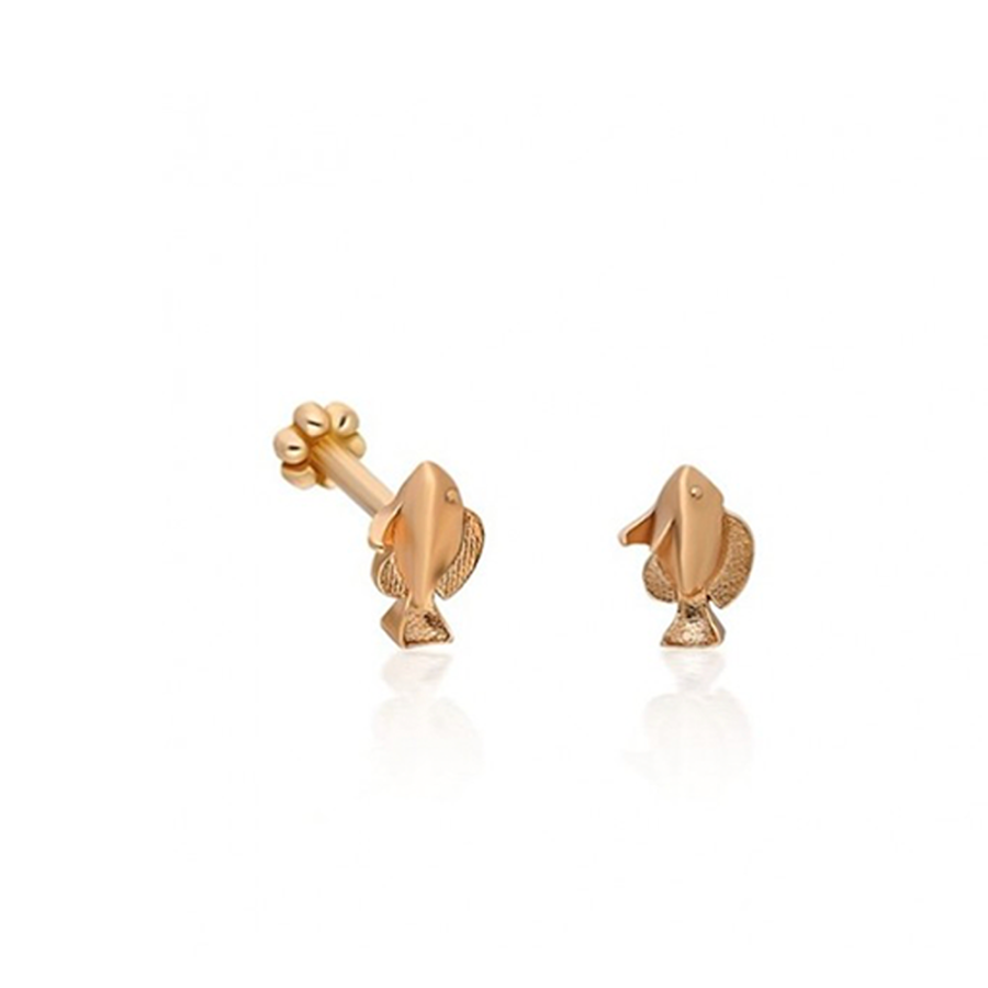 Balık Altın Piercing PRC0036 - Küpeler