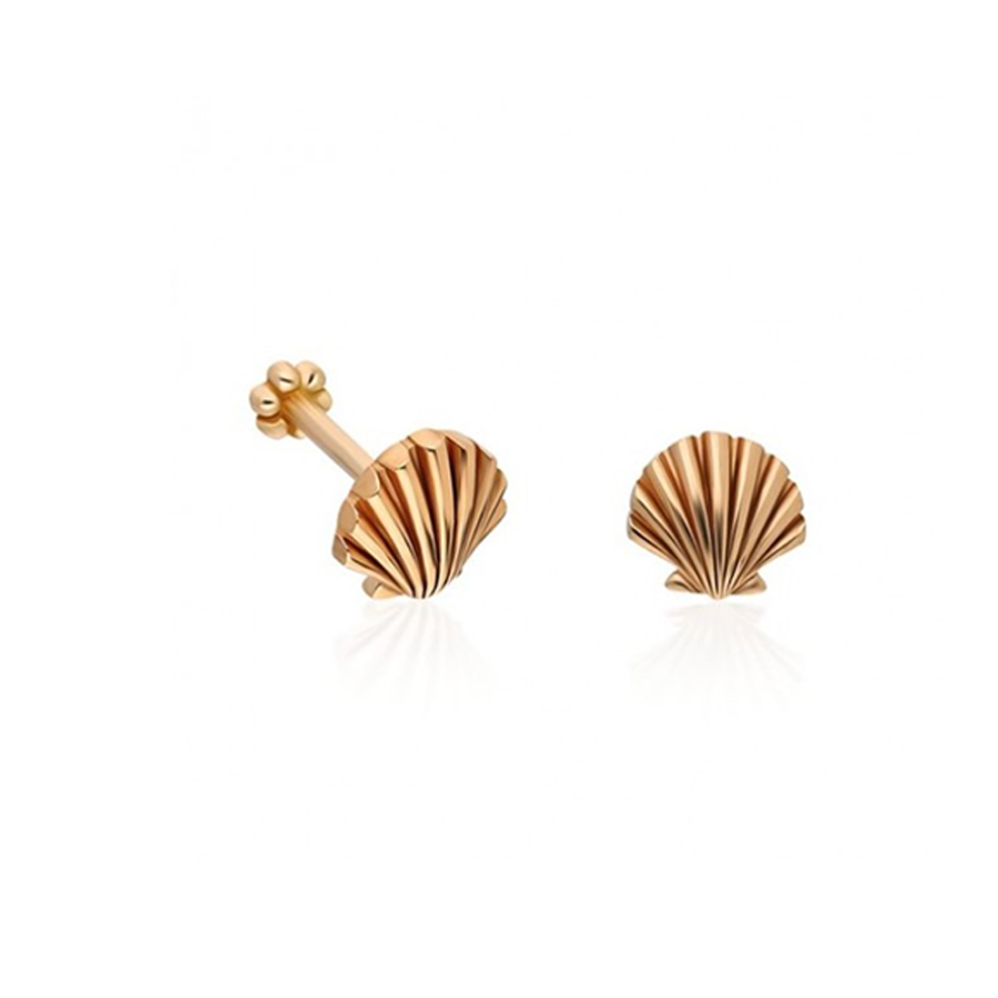 İstiridye Altın Piercing PRC0027 - Küpeler