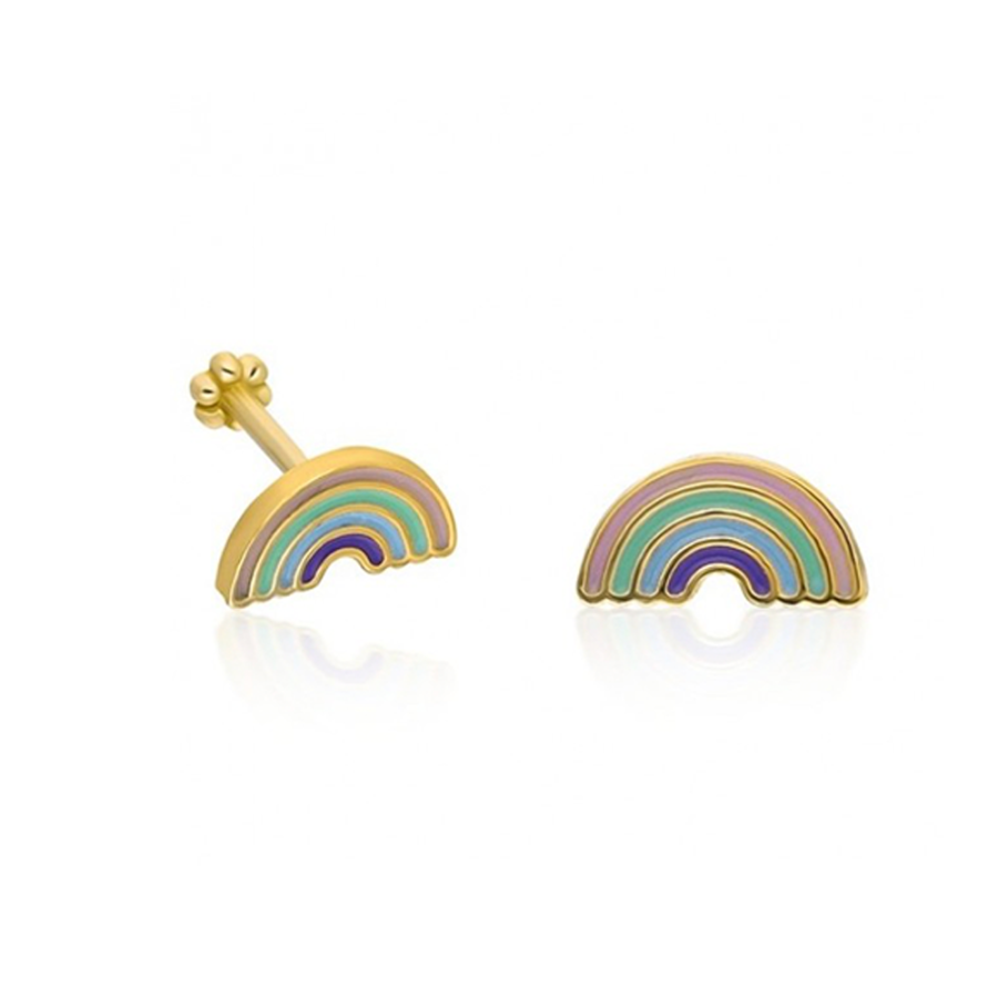 Gökkuşağı Altın Piercing PRC0020 - Küpeler
