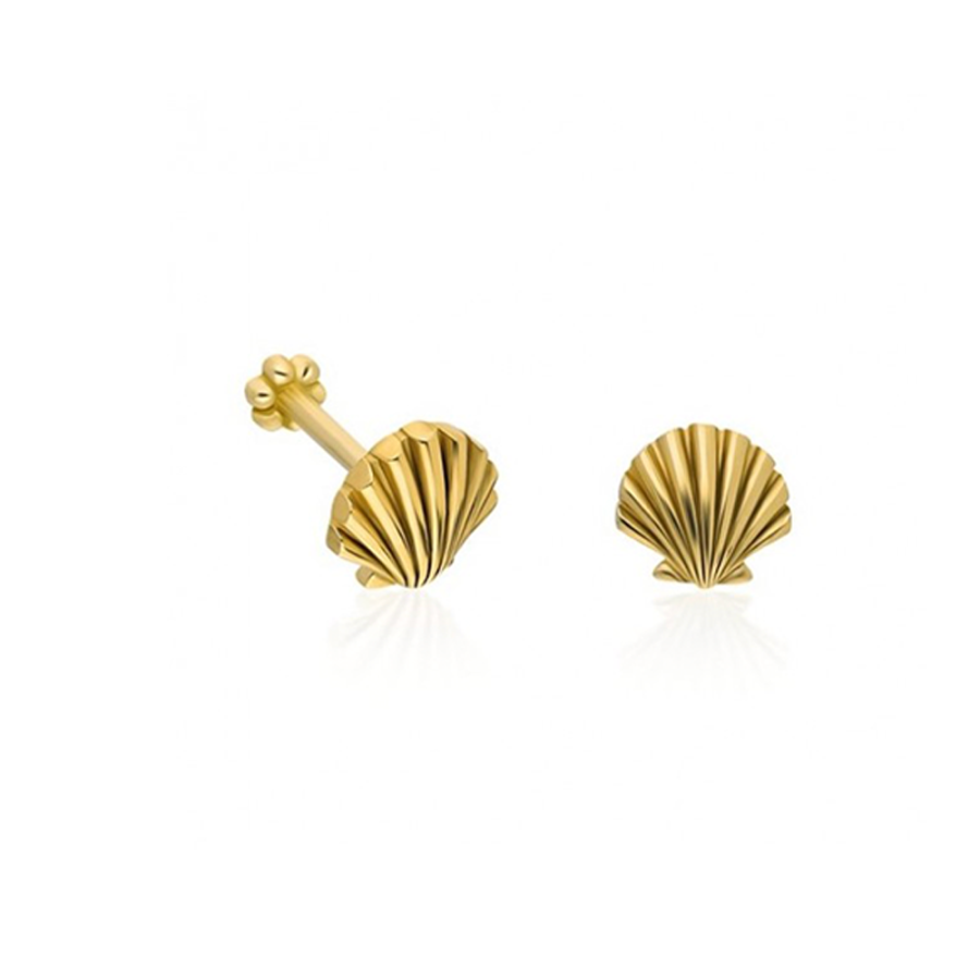 İstiridye Altın Piercing PRC0027 - Küpeler