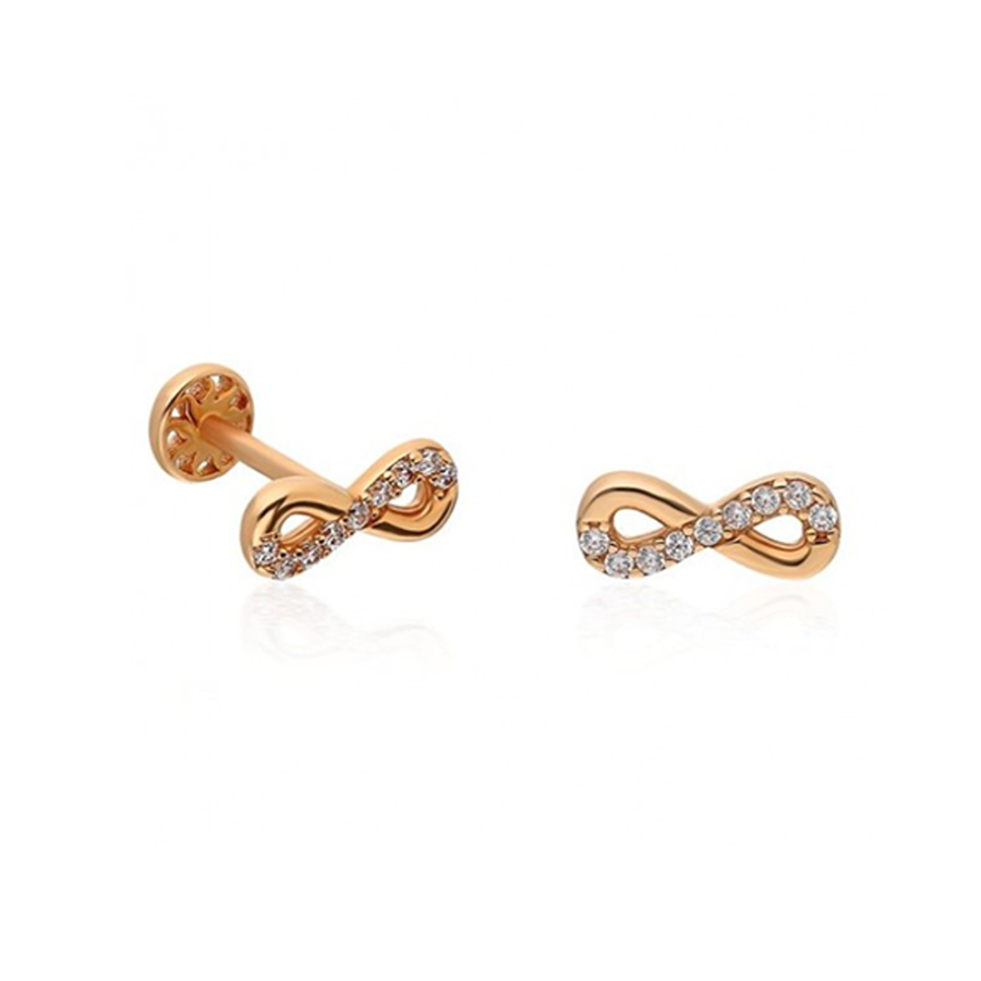 Sonsuzluk Altın Piercing PRC0016 - Küpeler