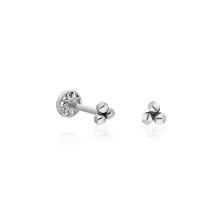 Üçlü Top Altın Piercing PRC0034 - Küpeler