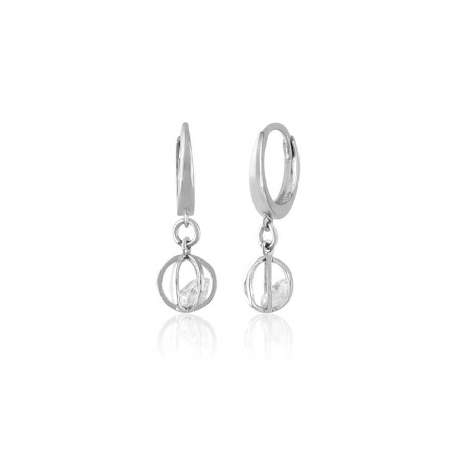 Tek Taş Fantezi Küpe KT00115 - Küpeler