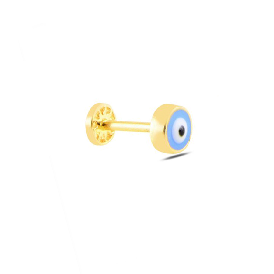 Nazar Boncuğu Altın Piercing PRC0002 - Piercing