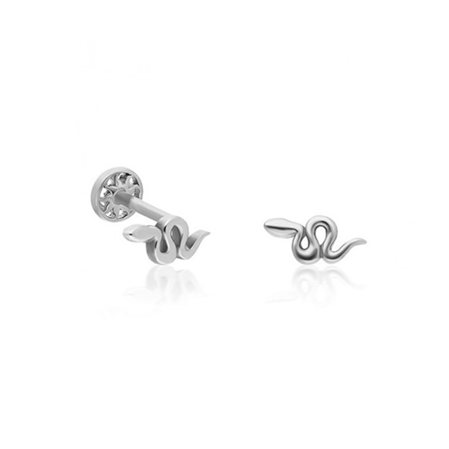 Yılan Altın Piercing PRC0013 - Küpeler