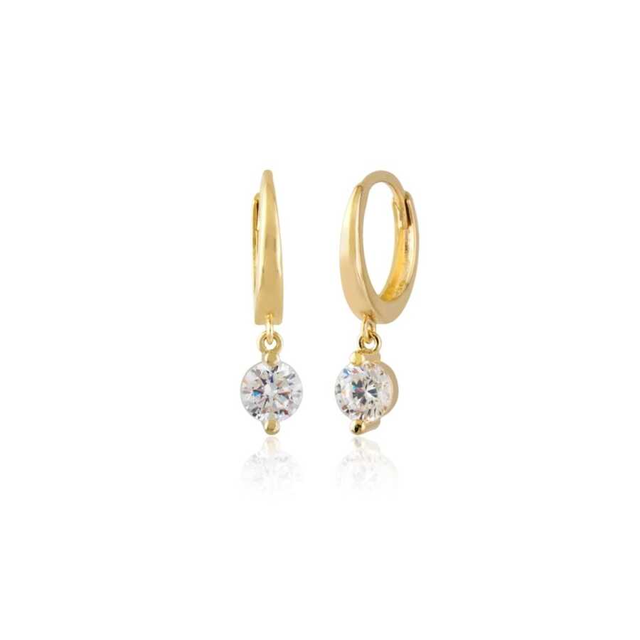 Tek Taş Küpe (Sallantılı) KT00102 - Sallantılı Küpeler