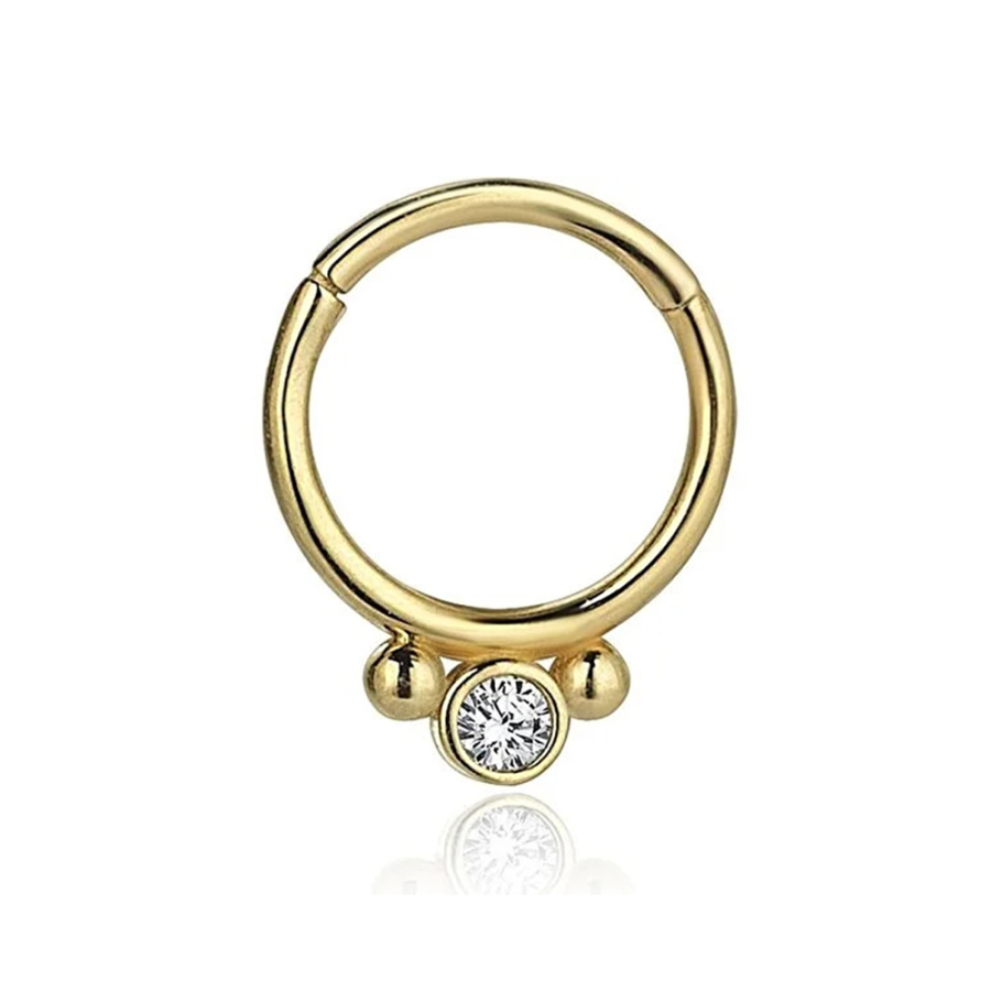 Taşlı Helix Piercing HLX0006 - Piercing
