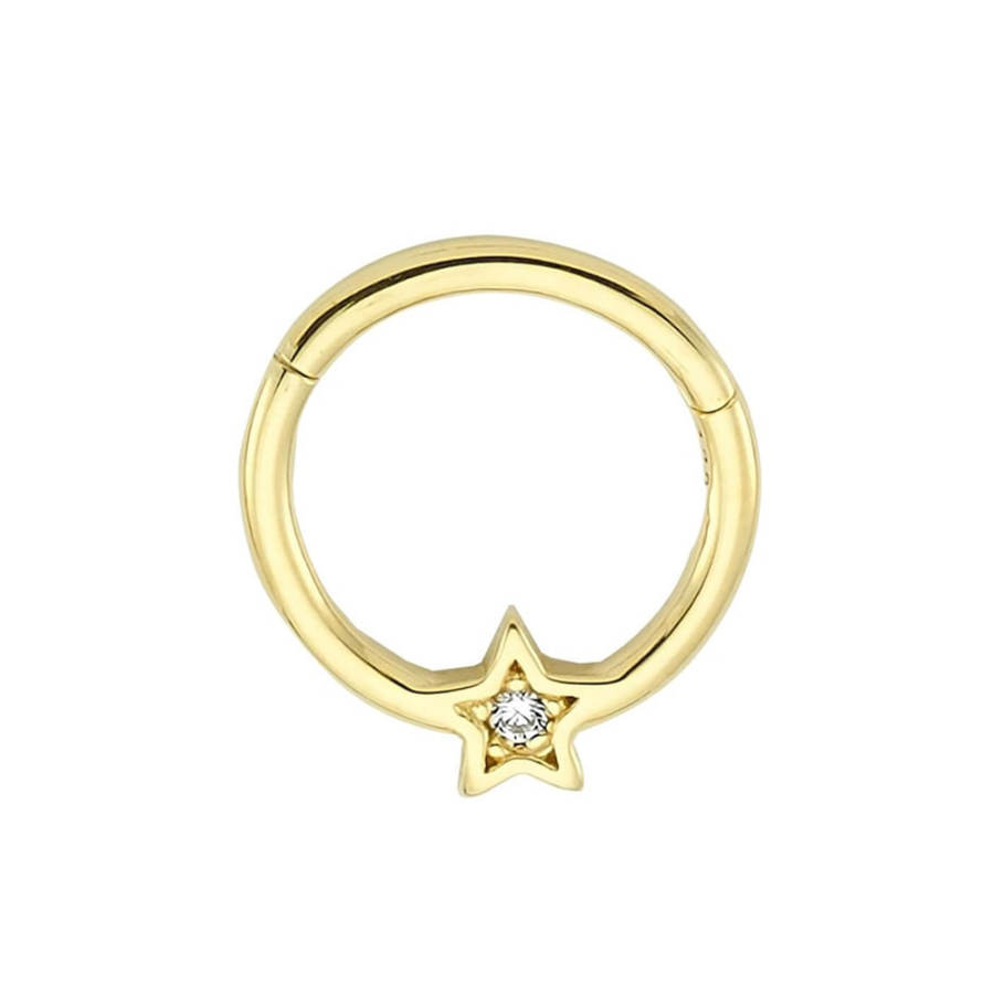 Taşlı Yıldız Helix Piercing HLX0018 - Piercing