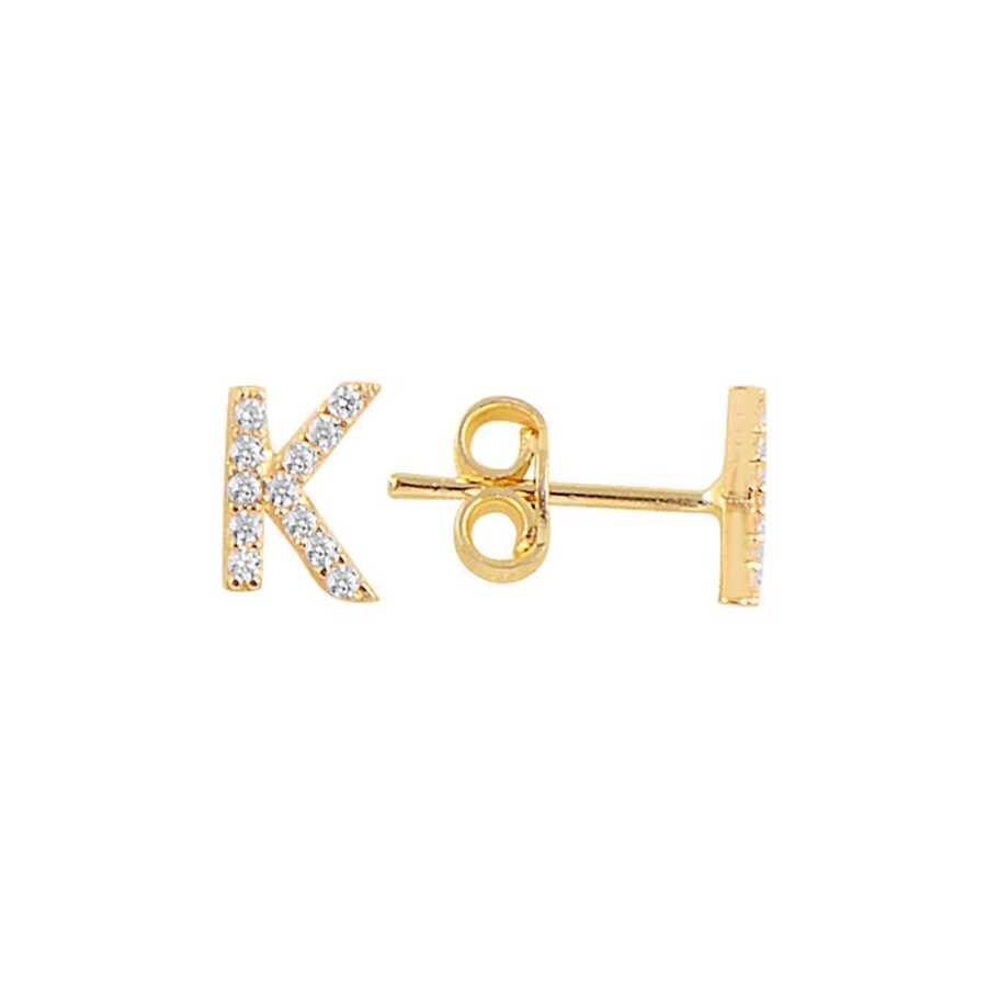 Altın Harf Küpe KP863 - Harf Küpeler
