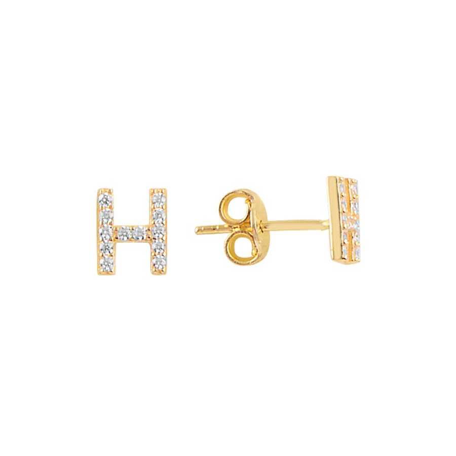 Altın Harf Küpe KP859 - Harf Küpeler