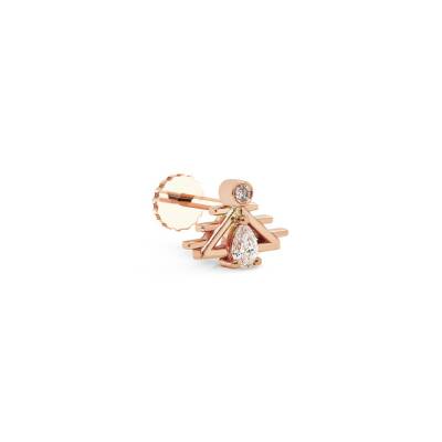 0.07 CT Pırlanta Piercing