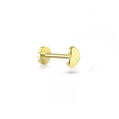 Kalp Altın Piercing PRC0063 -
