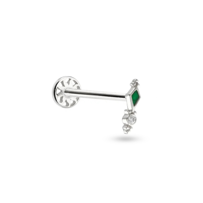 Taşlı Altın Piercing PRC0076 -