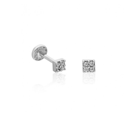 Dört Taşlı Altın Piercing PRC0055 -