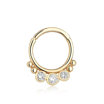 Taşlı Helix Piercing  -